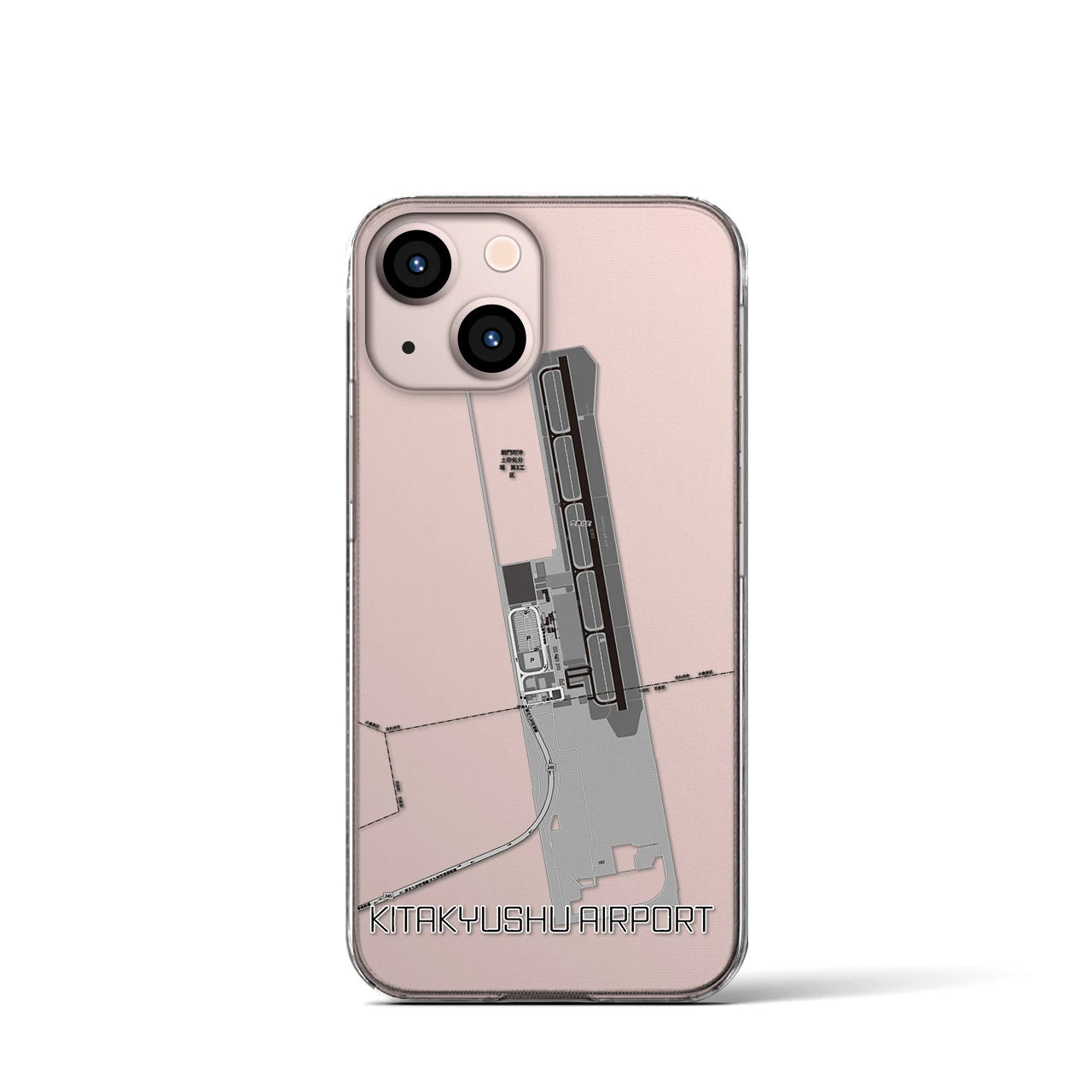 【北九州空港(福岡県)】地図柄iPhoneケース(クリアタイプ)