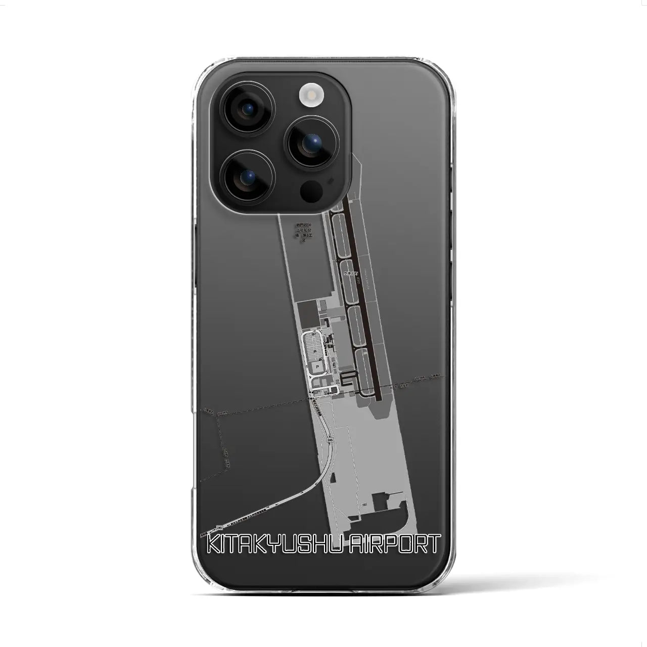 【北九州空港(福岡県)】地図柄iPhoneケース(クリアタイプ)