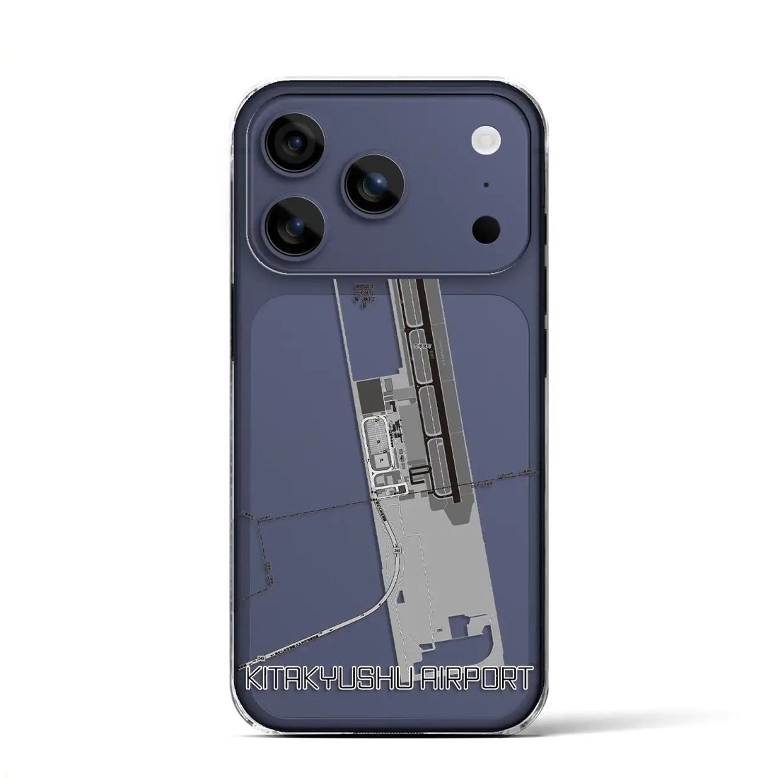 【北九州空港(福岡県)】地図柄iPhoneケース(クリアタイプ)