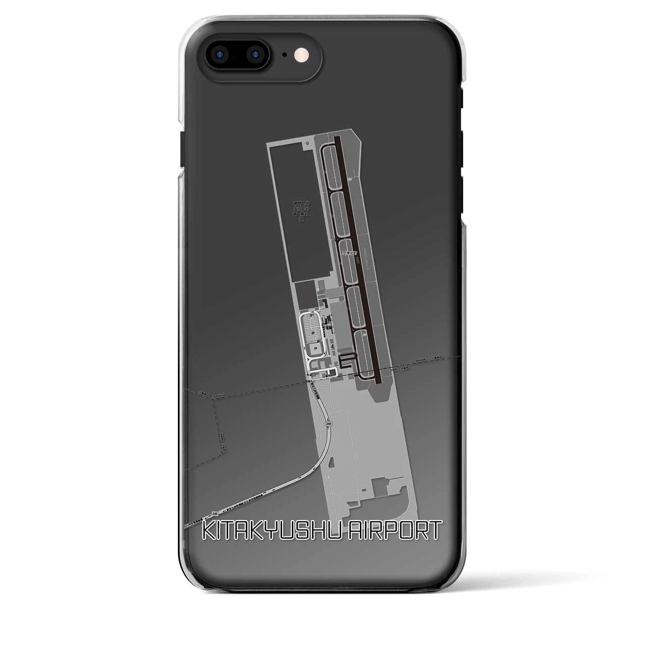 【北九州空港(福岡県)】地図柄iPhoneケース(クリアタイプ)