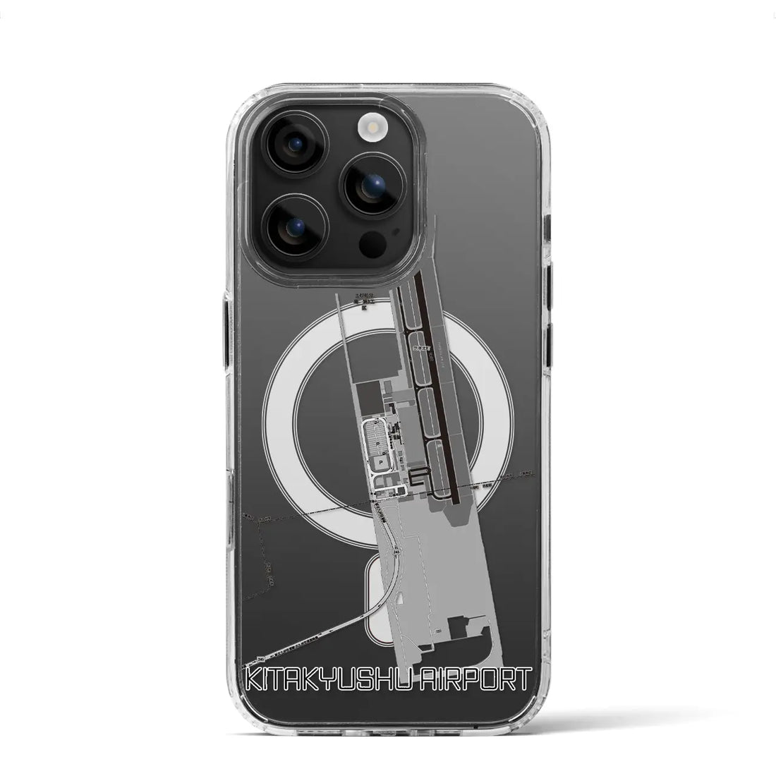 【北九州空港(福岡県)】地図柄iPhoneケース(MagSafeタイプ)