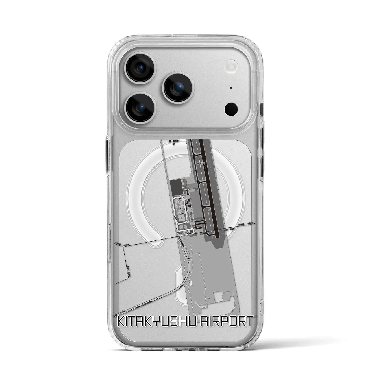 【北九州空港(福岡県)】地図柄iPhoneケース(MagSafeタイプ)