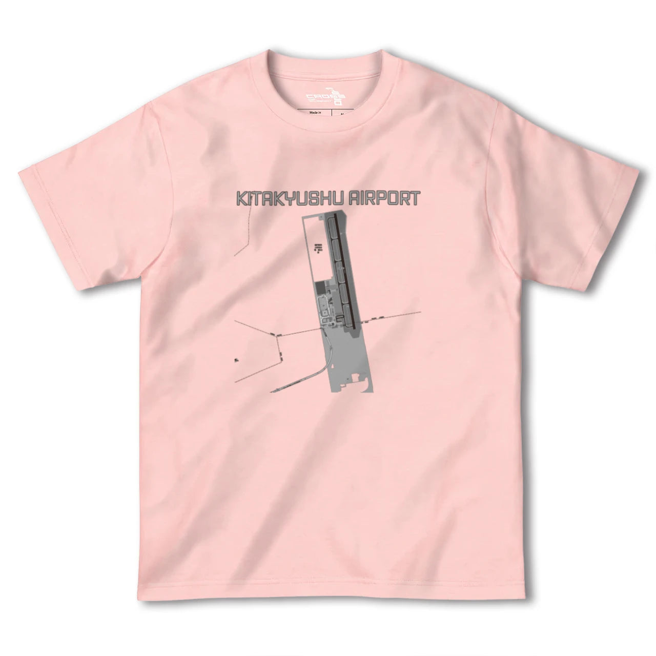 【北九州空港(福岡県)】地図柄ヘビーウェイトTシャツ