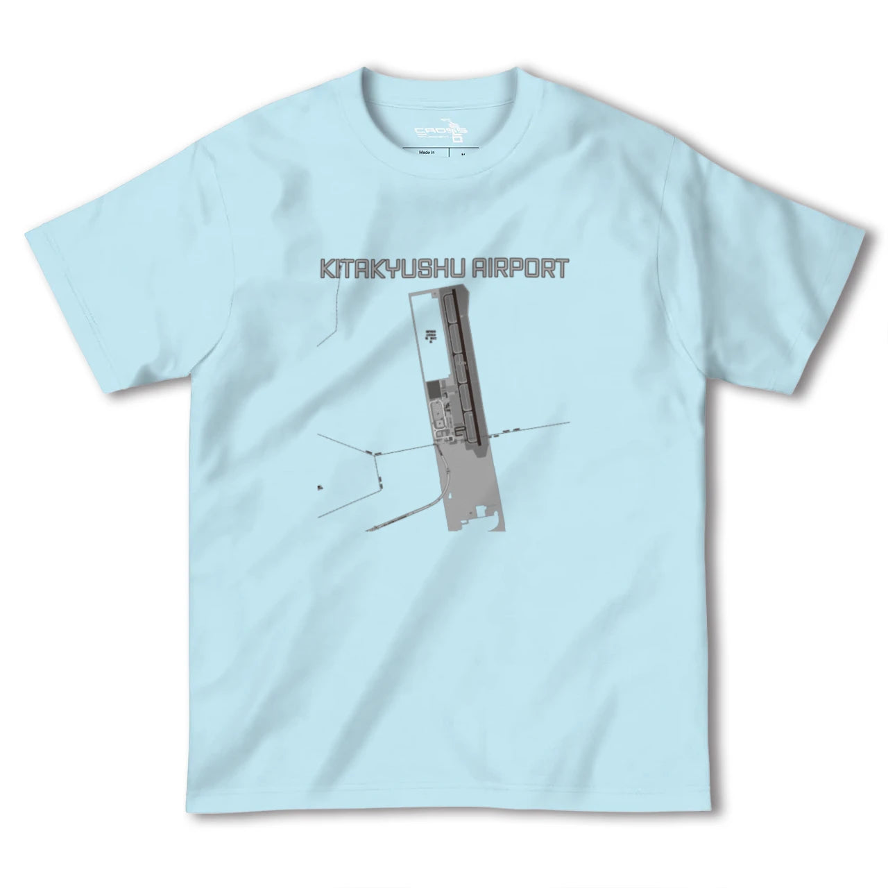 【北九州空港(福岡県)】地図柄ヘビーウェイトTシャツ