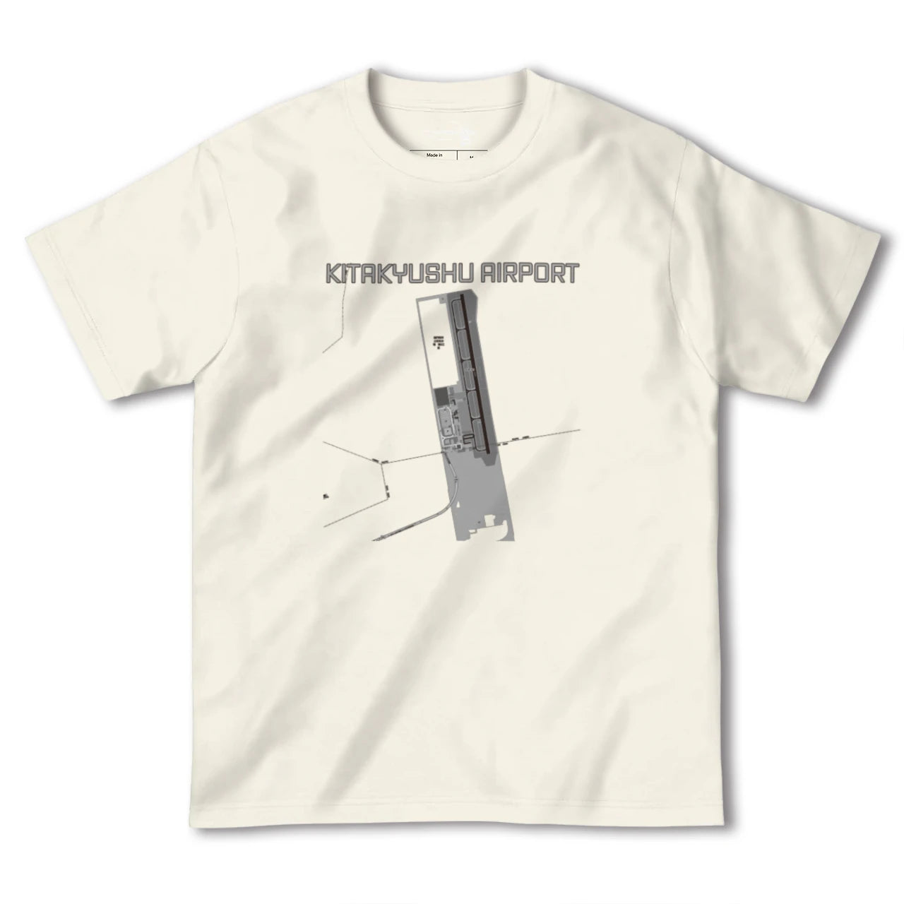 【北九州空港(福岡県)】地図柄ヘビーウェイトTシャツ