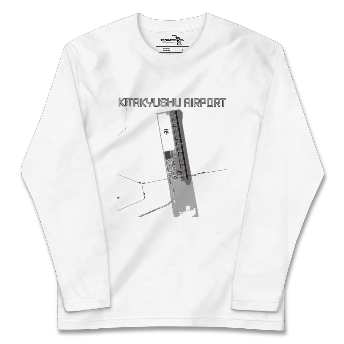 【北九州空港(福岡県)】地図柄ロングスリーブTシャツ