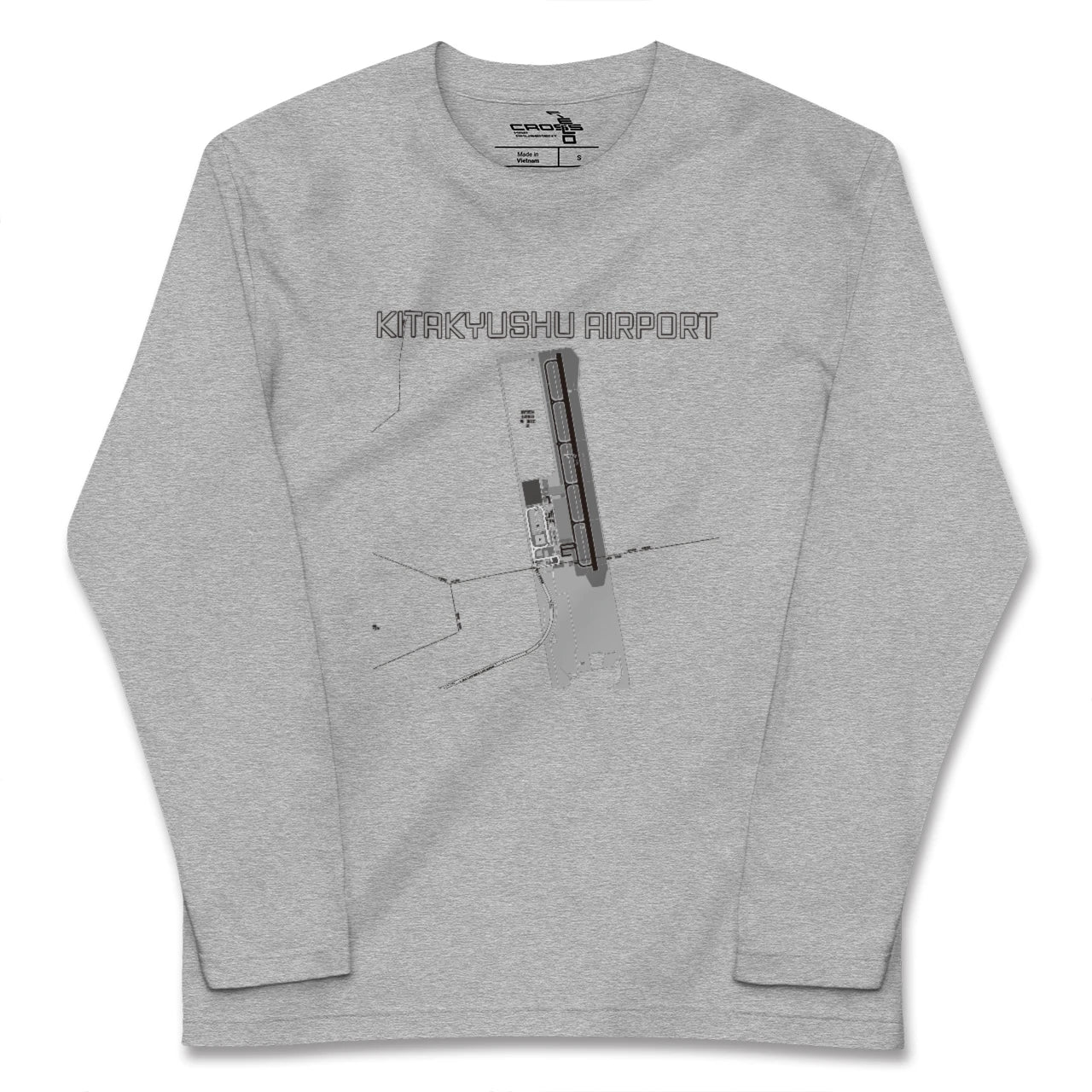 【北九州空港(福岡県)】地図柄ロングスリーブTシャツ