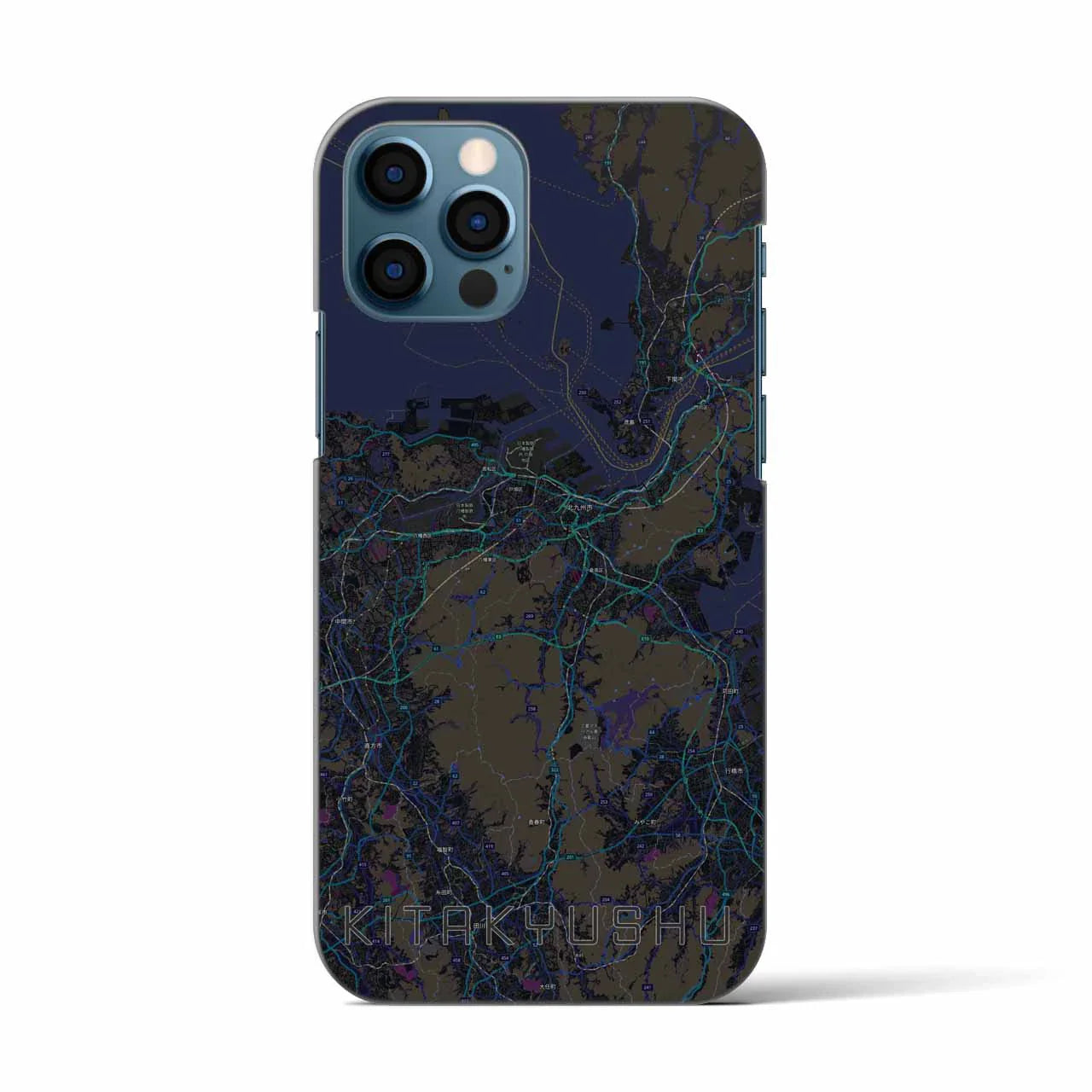 【北九州(福岡県)】地図柄iPhoneケース(バックカバータイプ)