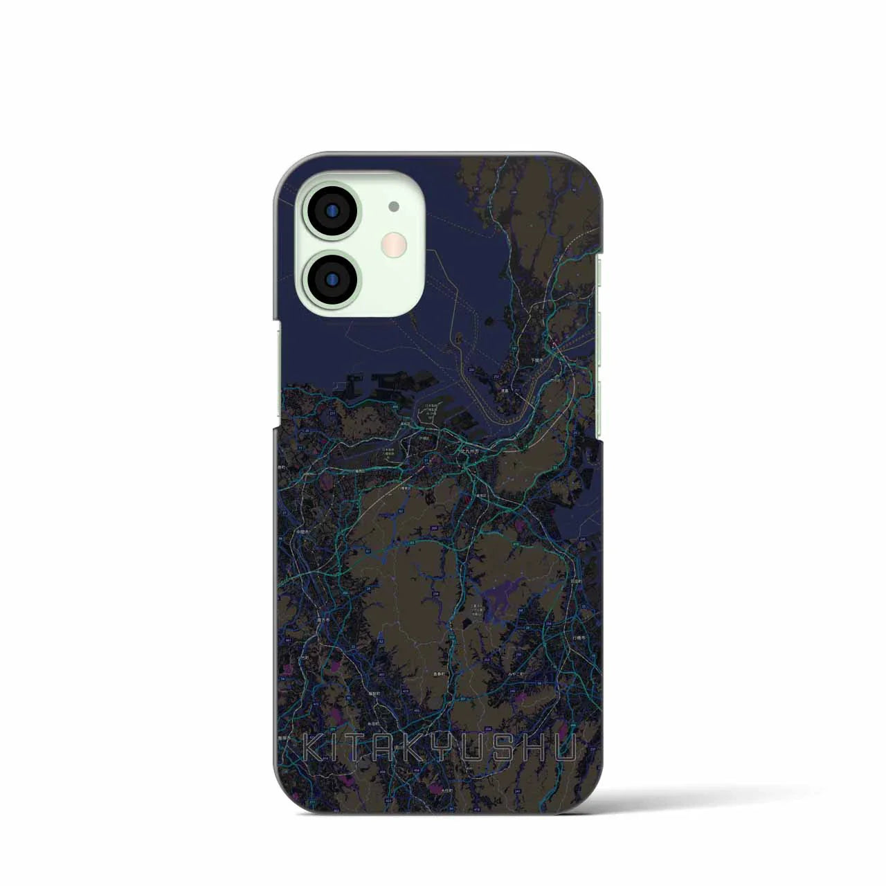 【北九州(福岡県)】地図柄iPhoneケース(バックカバータイプ)