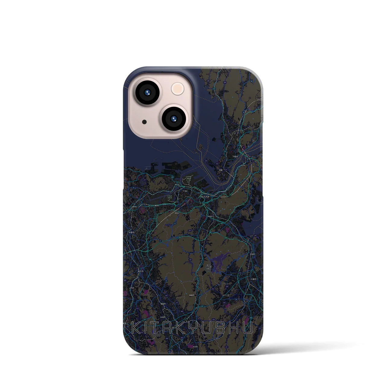 【北九州(福岡県)】地図柄iPhoneケース(バックカバータイプ)