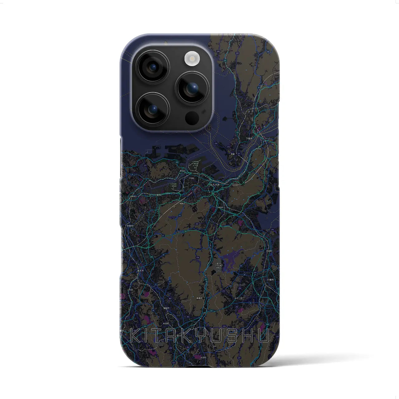 【北九州(福岡県)】地図柄iPhoneケース(バックカバータイプ)