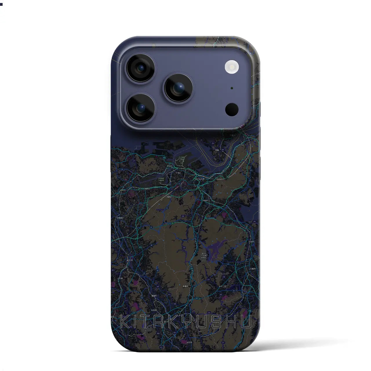 【北九州(福岡県)】地図柄iPhoneケース(バックカバータイプ)