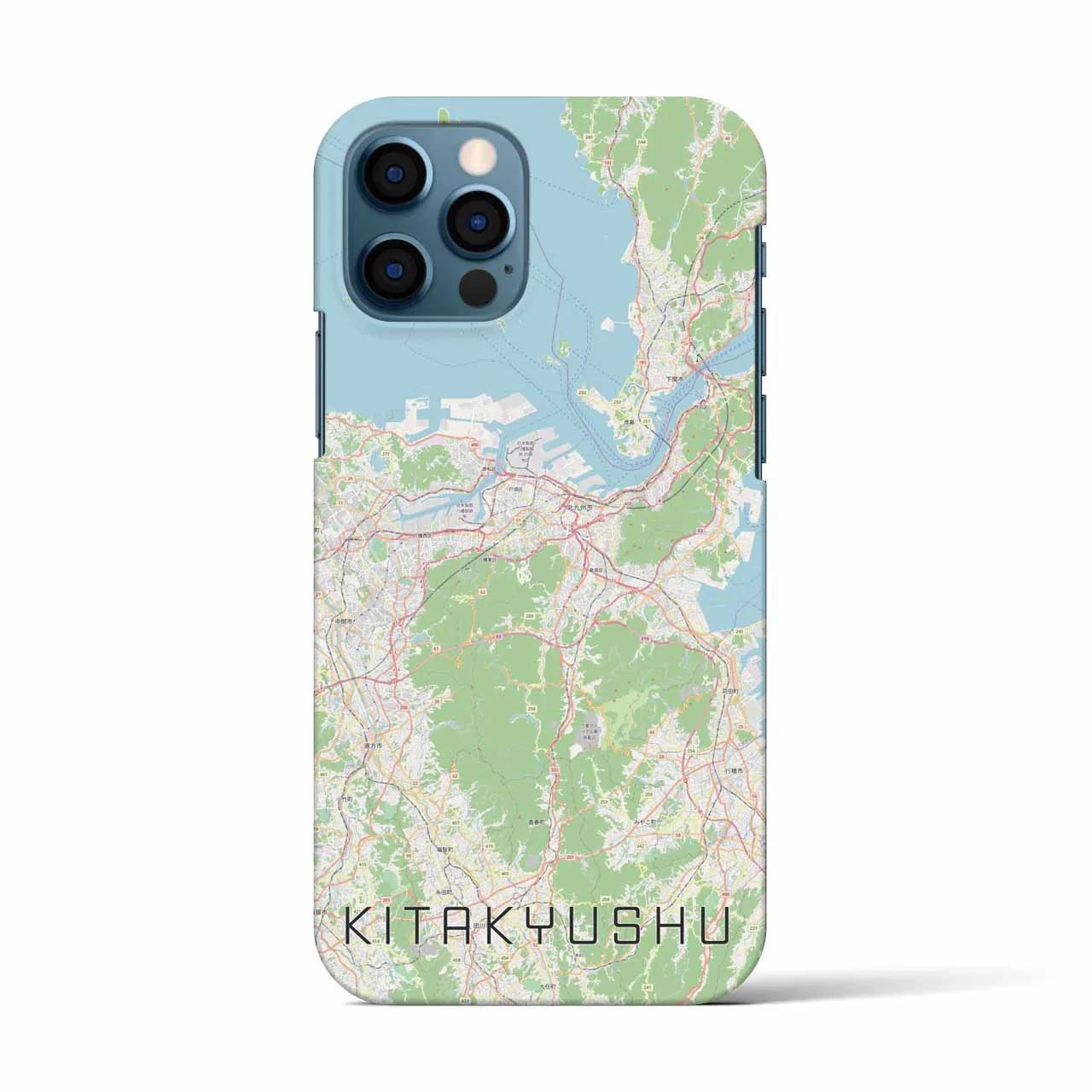 【北九州(福岡県)】地図柄iPhoneケース(バックカバータイプ)