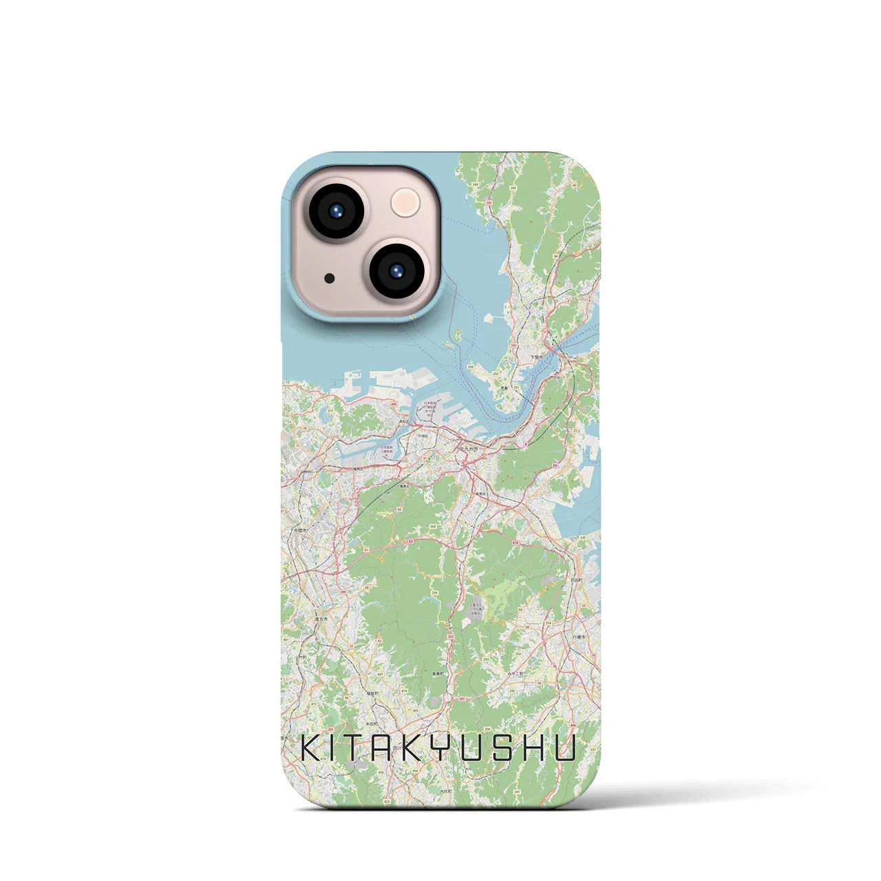 【北九州(福岡県)】地図柄iPhoneケース(バックカバータイプ)