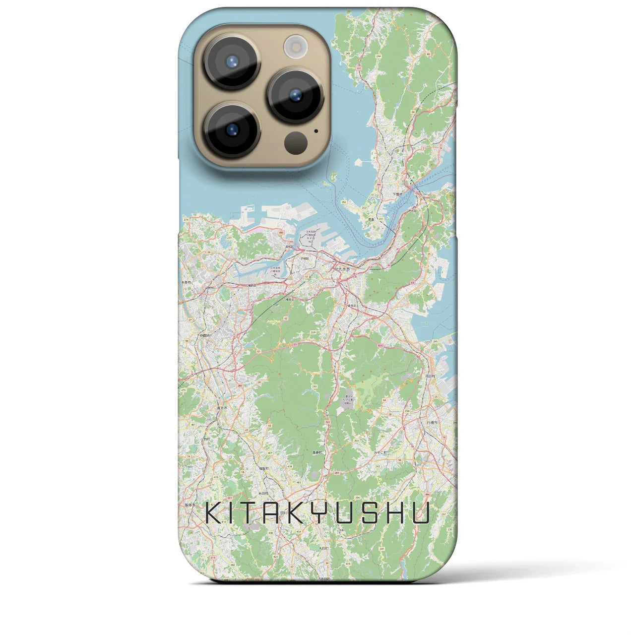 【北九州(福岡県)】地図柄iPhoneケース(バックカバータイプ)