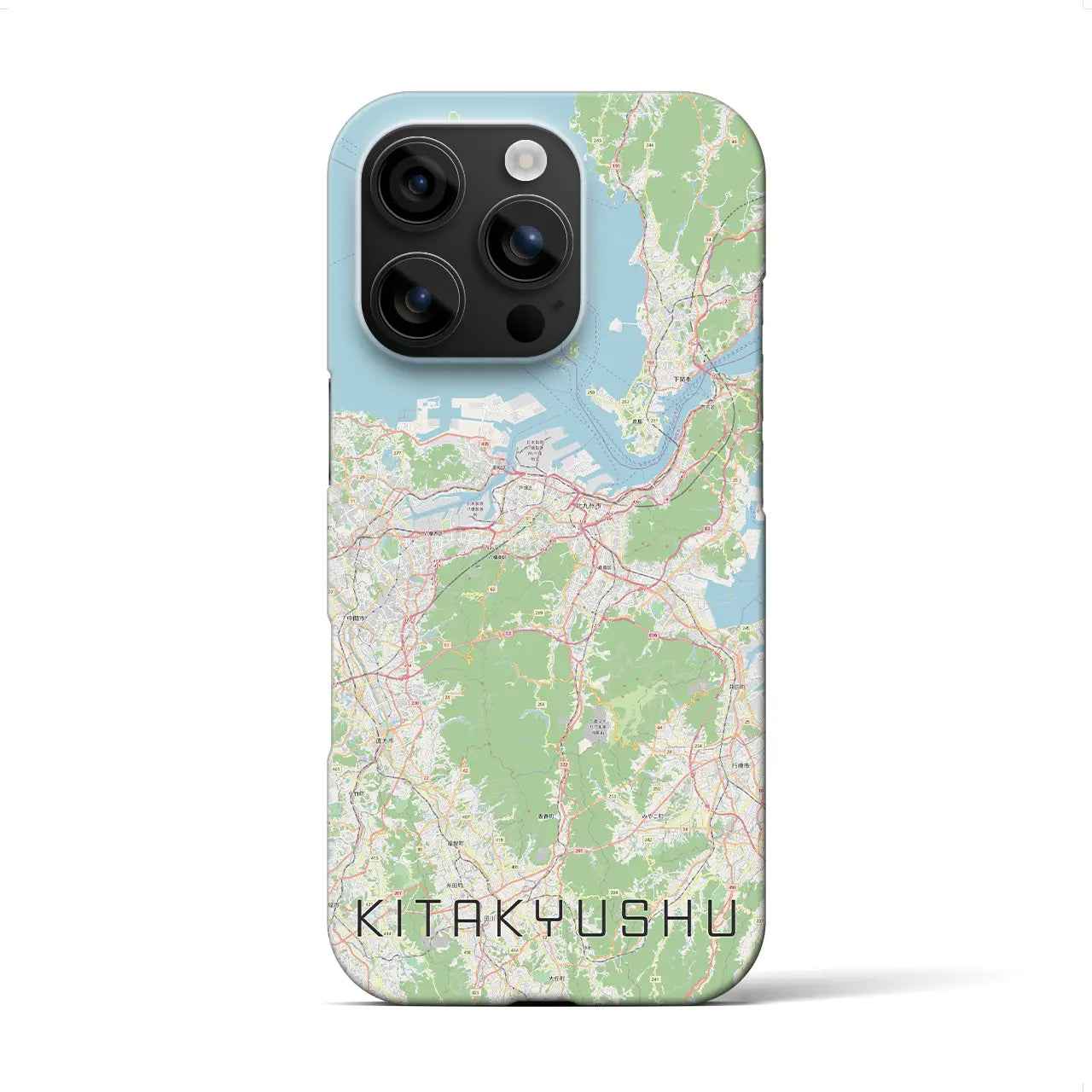 【北九州(福岡県)】地図柄iPhoneケース(バックカバータイプ)