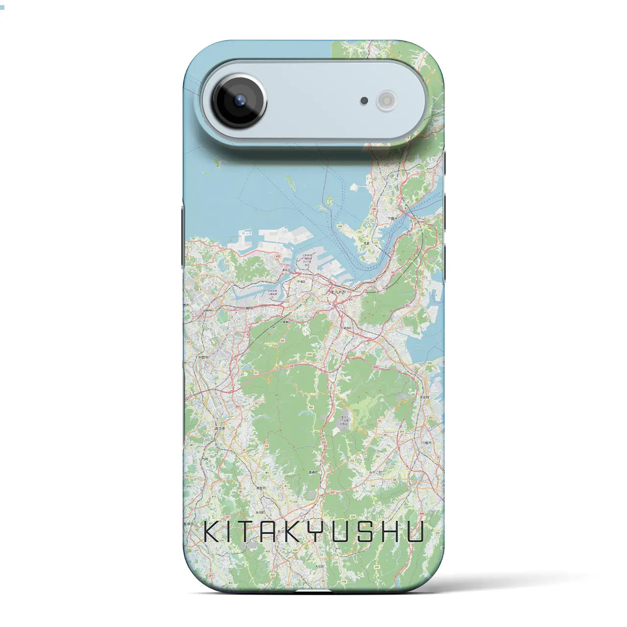 【北九州(福岡県)】地図柄iPhoneケース(バックカバータイプ)