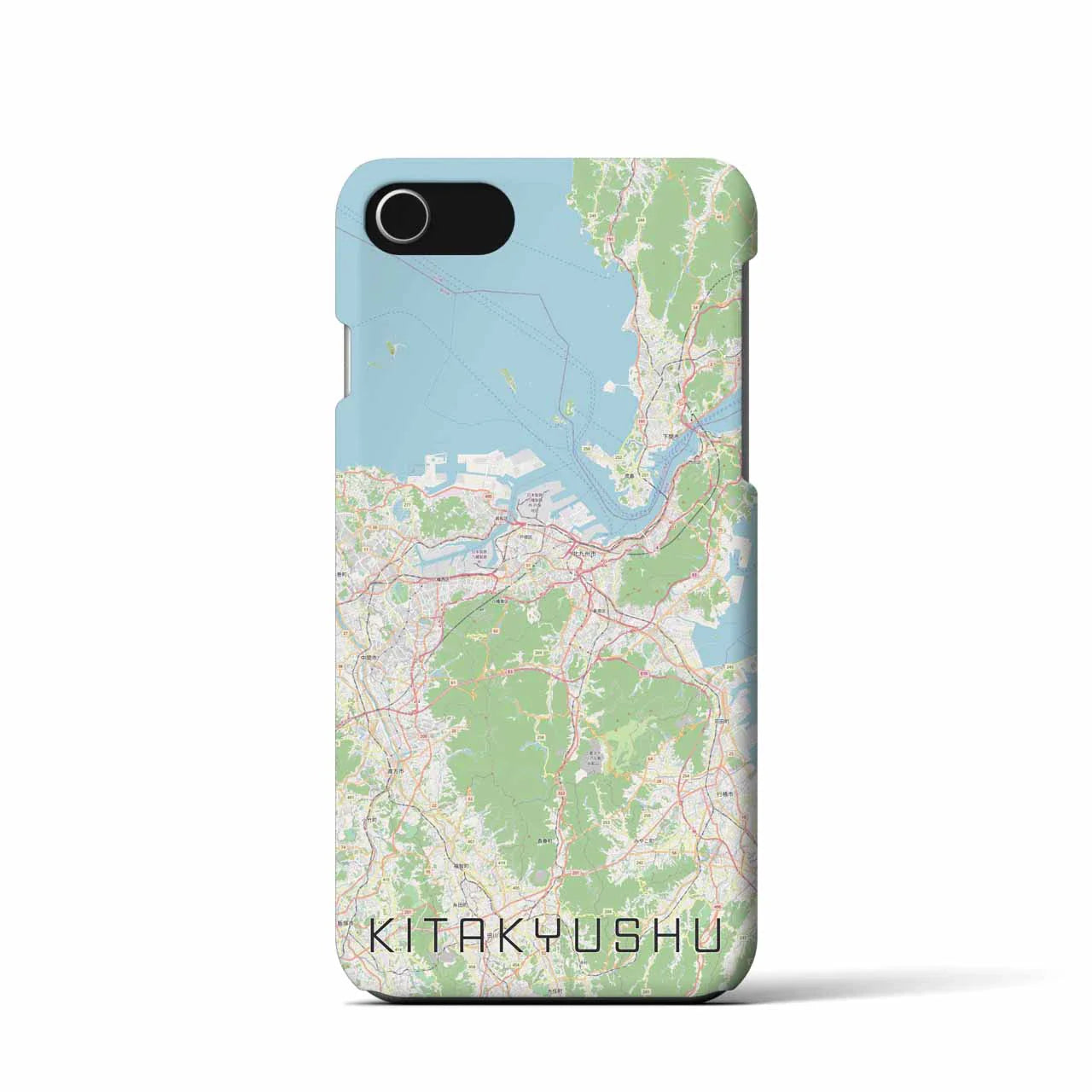 【北九州(福岡県)】地図柄iPhoneケース(バックカバータイプ)