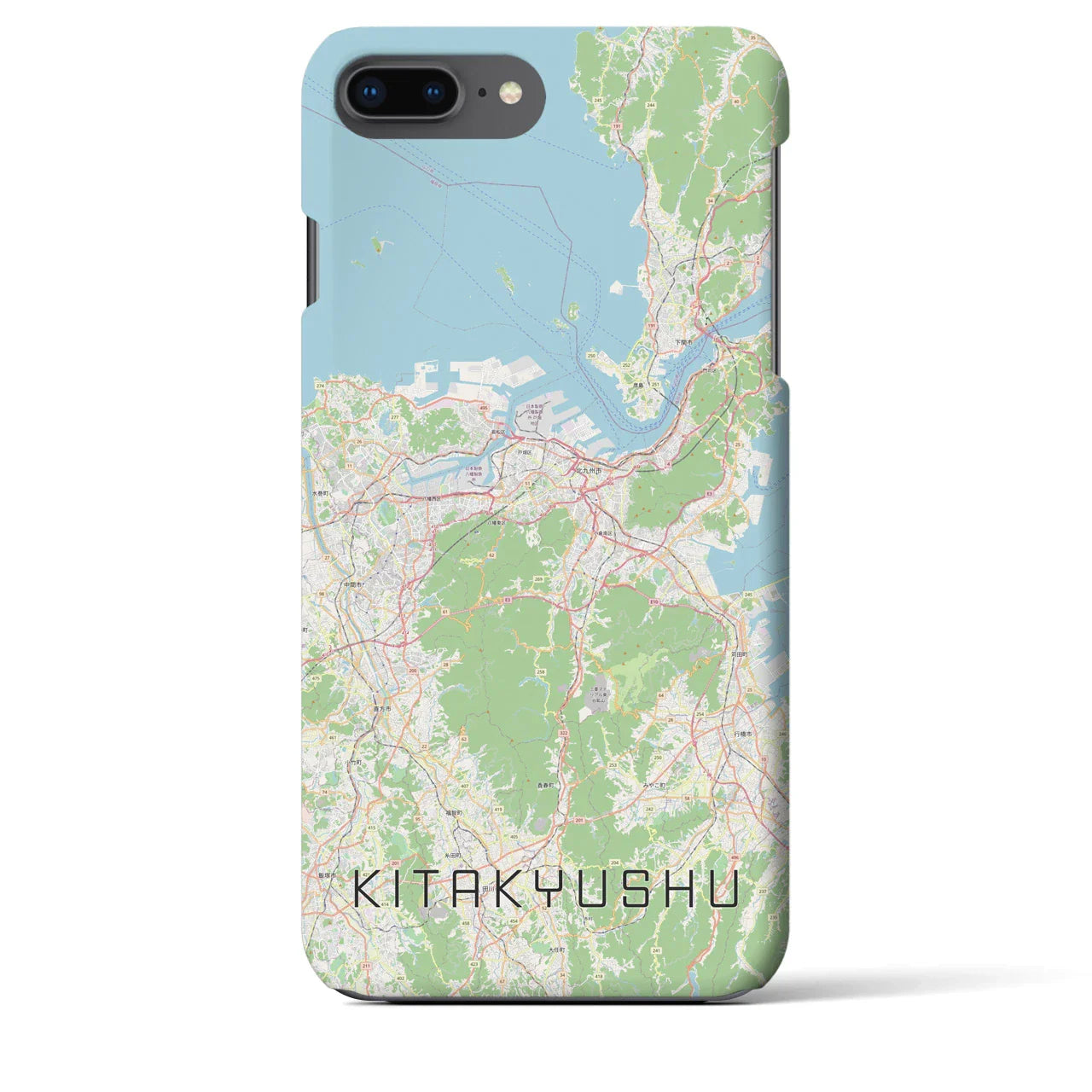 【北九州(福岡県)】地図柄iPhoneケース(バックカバータイプ)