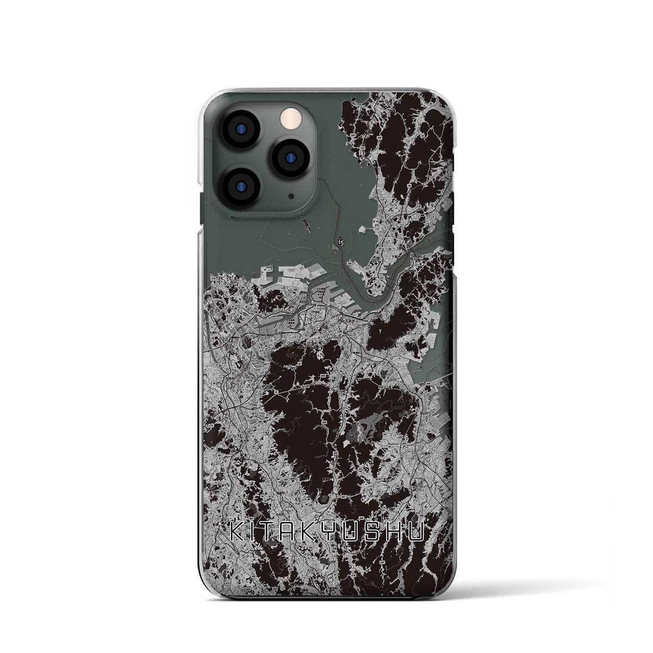 【北九州(福岡県)】地図柄iPhoneケース(クリアタイプ)