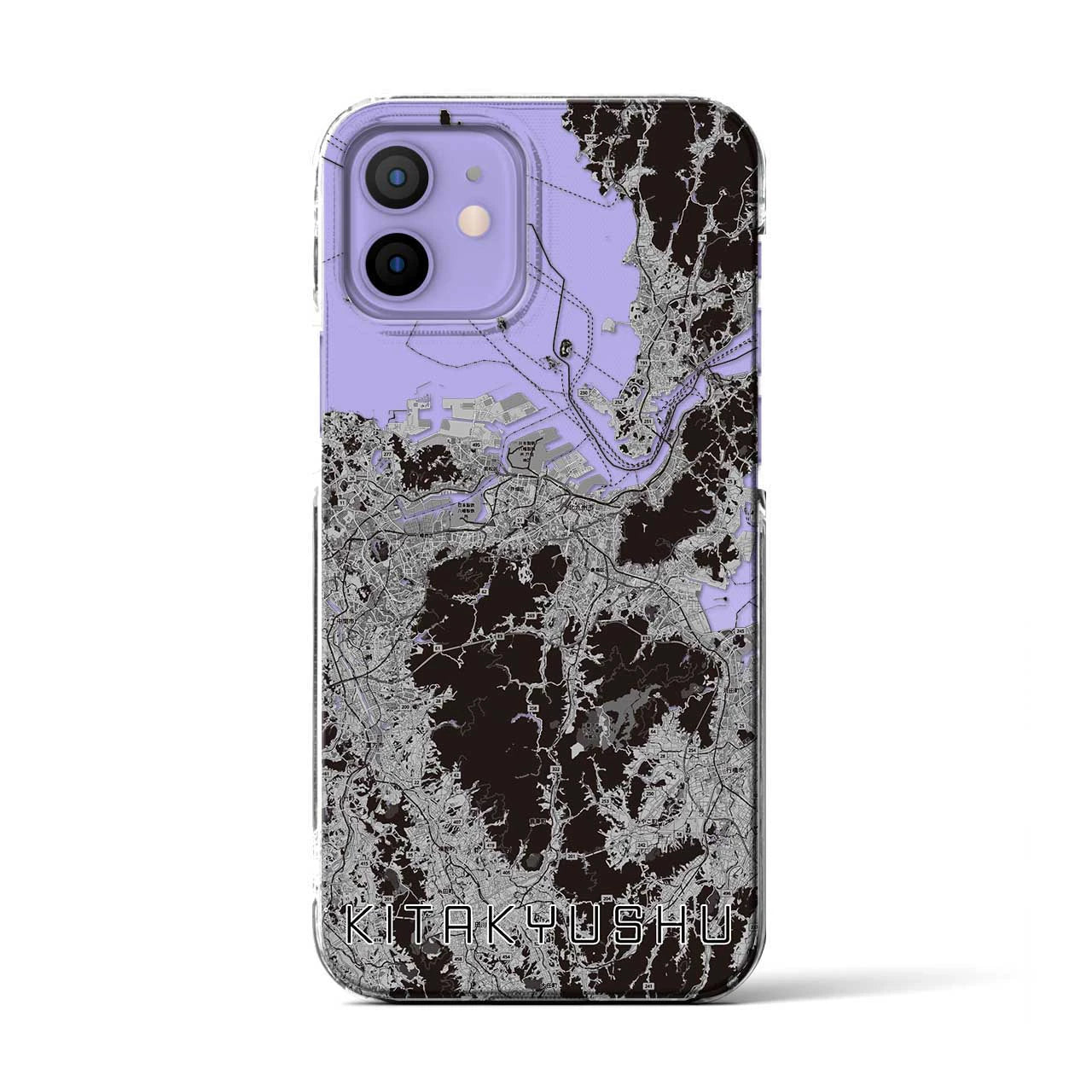 【北九州(福岡県)】地図柄iPhoneケース(クリアタイプ)