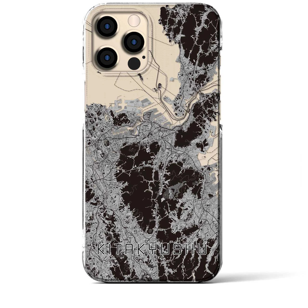 【北九州(福岡県)】地図柄iPhoneケース(クリアタイプ)