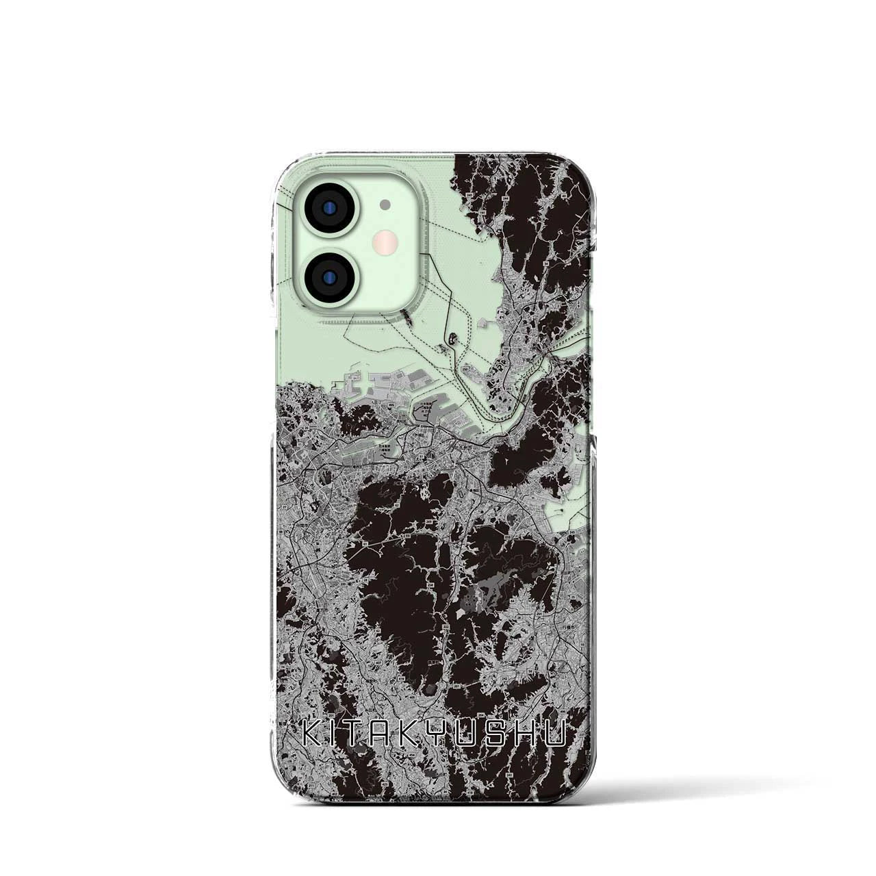 【北九州(福岡県)】地図柄iPhoneケース(クリアタイプ)