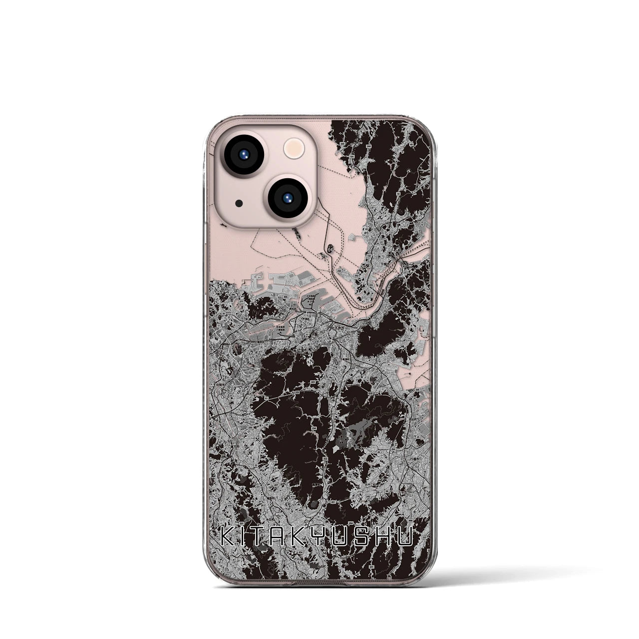 【北九州(福岡県)】地図柄iPhoneケース(クリアタイプ)