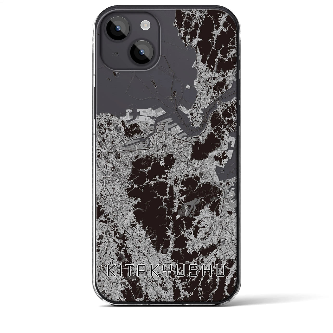【北九州(福岡県)】地図柄iPhoneケース(クリアタイプ)