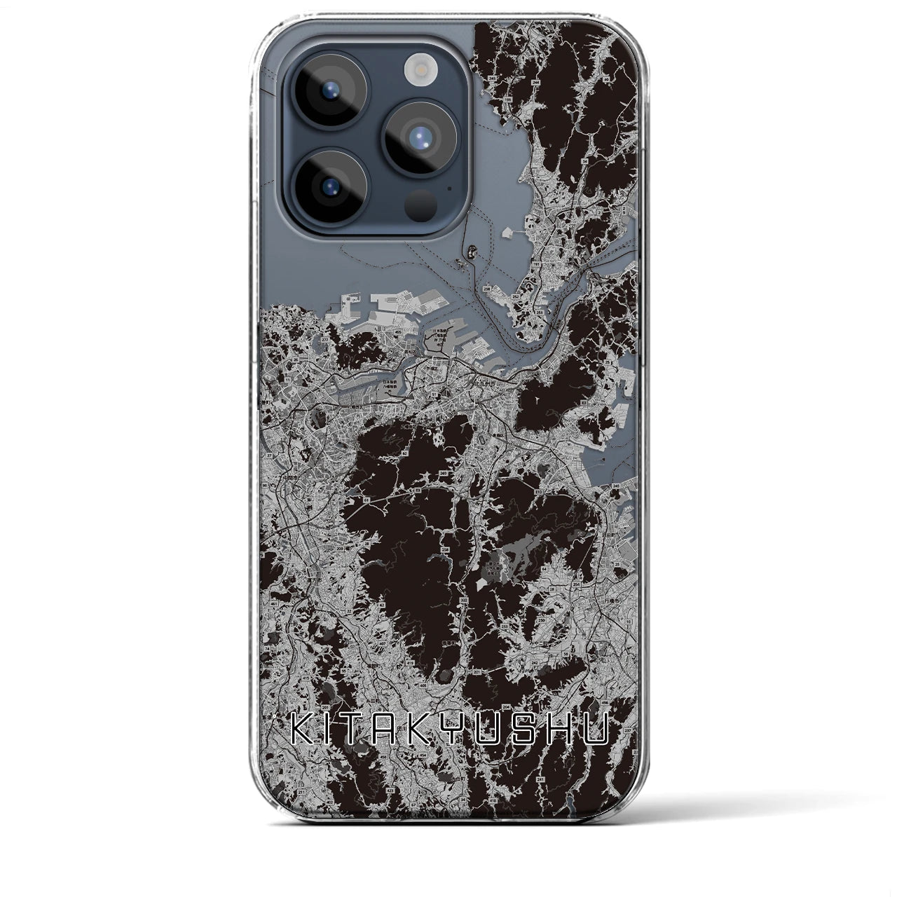 【北九州(福岡県)】地図柄iPhoneケース(クリアタイプ)