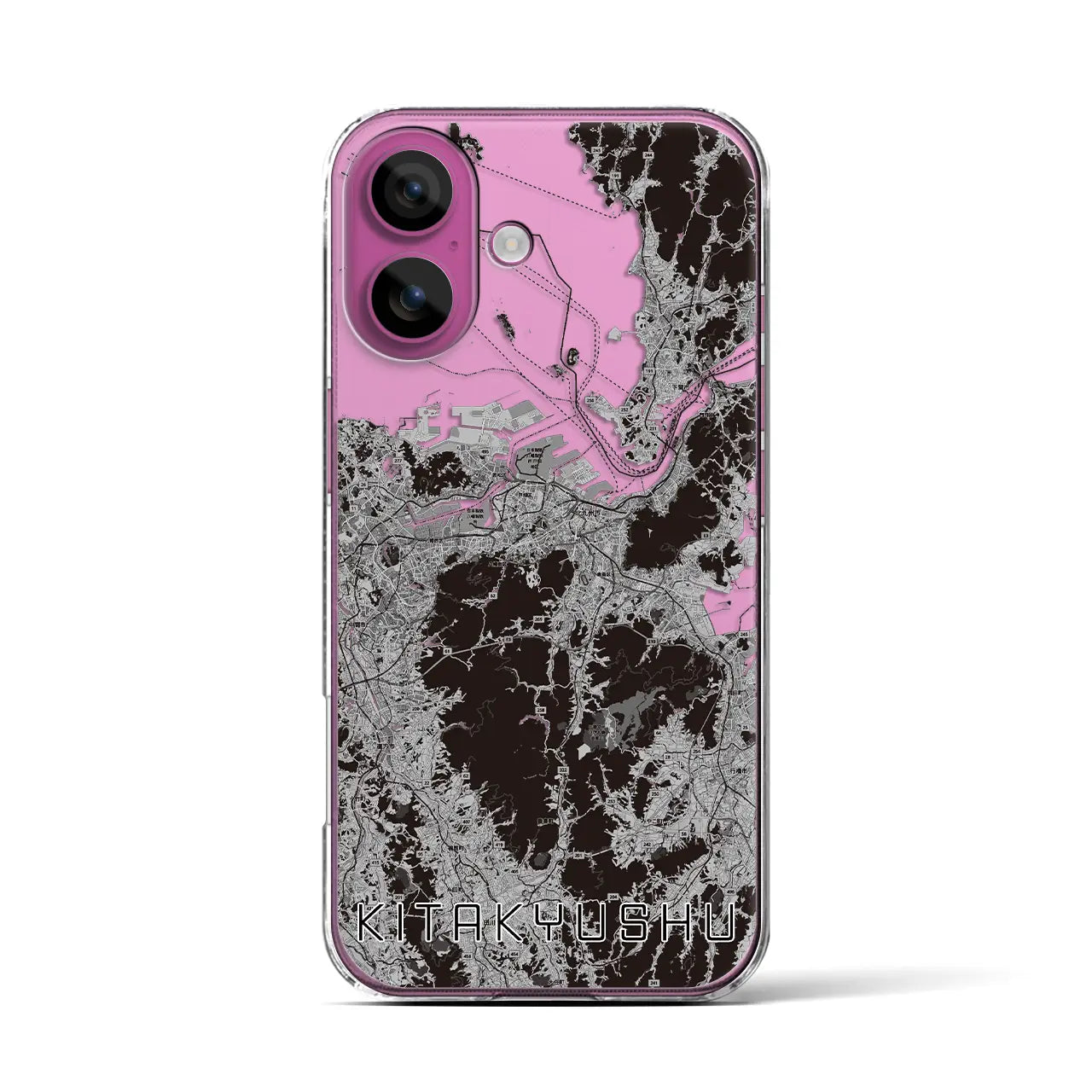 【北九州(福岡県)】地図柄iPhoneケース(クリアタイプ)