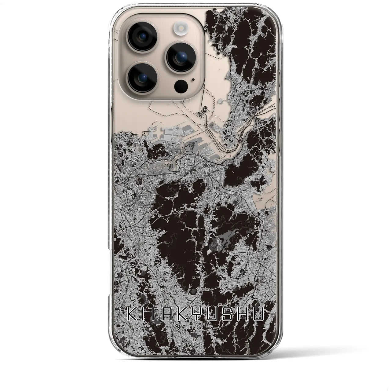 【北九州(福岡県)】地図柄iPhoneケース(クリアタイプ)