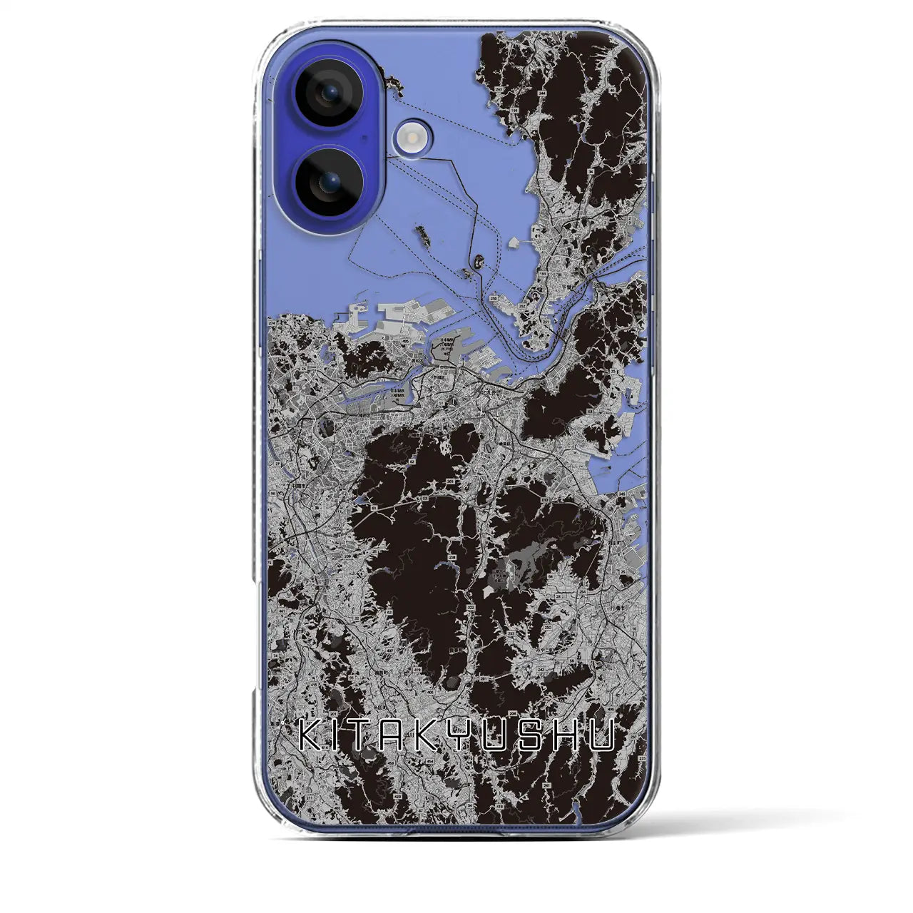 【北九州(福岡県)】地図柄iPhoneケース(クリアタイプ)