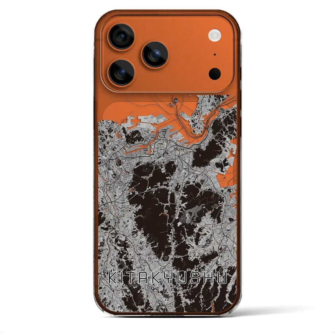 【北九州(福岡県)】地図柄iPhoneケース(クリアタイプ)