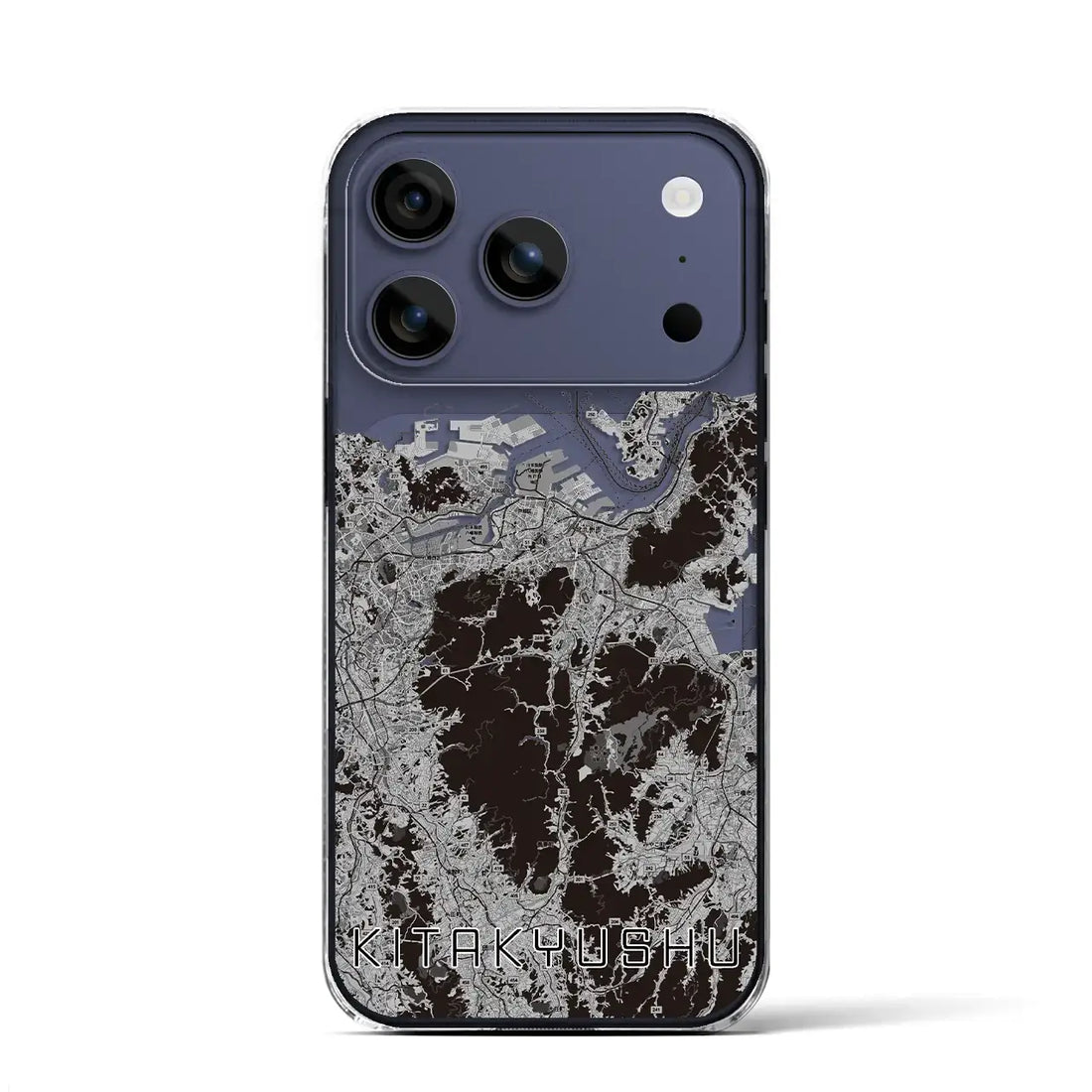 【北九州(福岡県)】地図柄iPhoneケース(クリアタイプ)