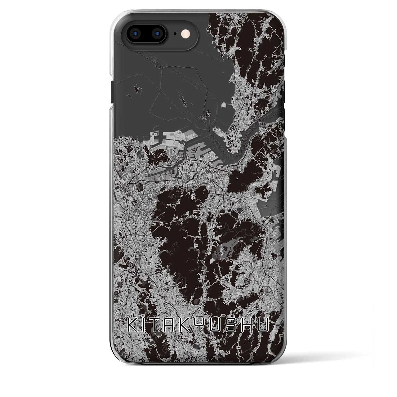 【北九州(福岡県)】地図柄iPhoneケース(クリアタイプ)