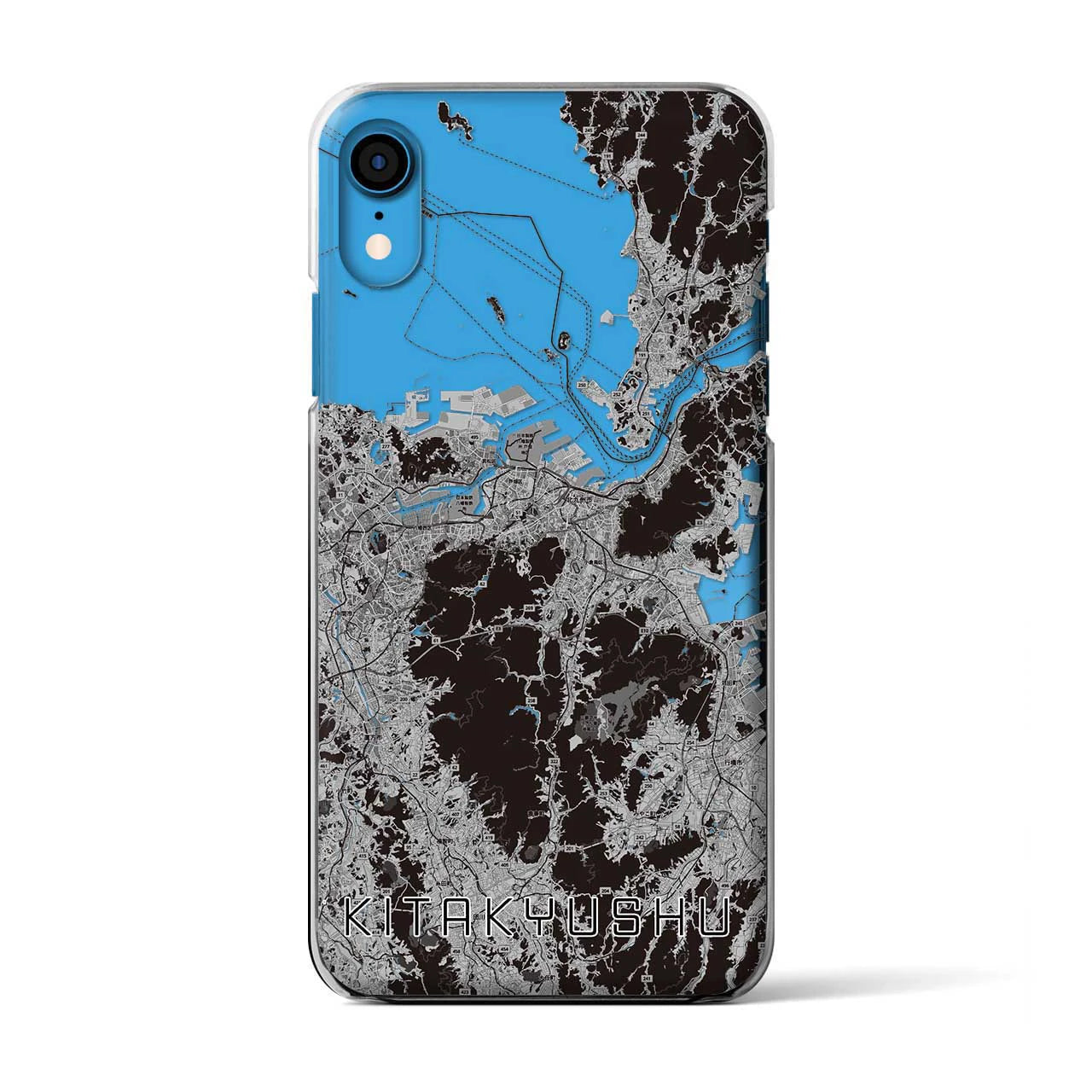 【北九州(福岡県)】地図柄iPhoneケース(クリアタイプ)