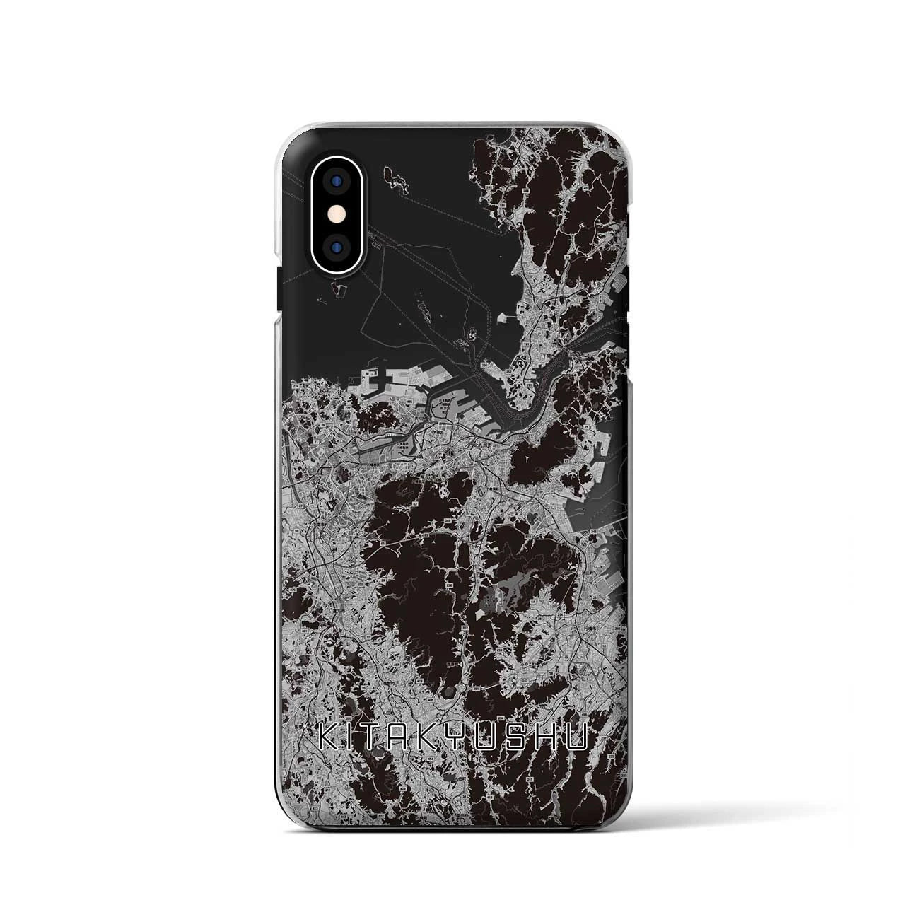 【北九州(福岡県)】地図柄iPhoneケース(クリアタイプ)