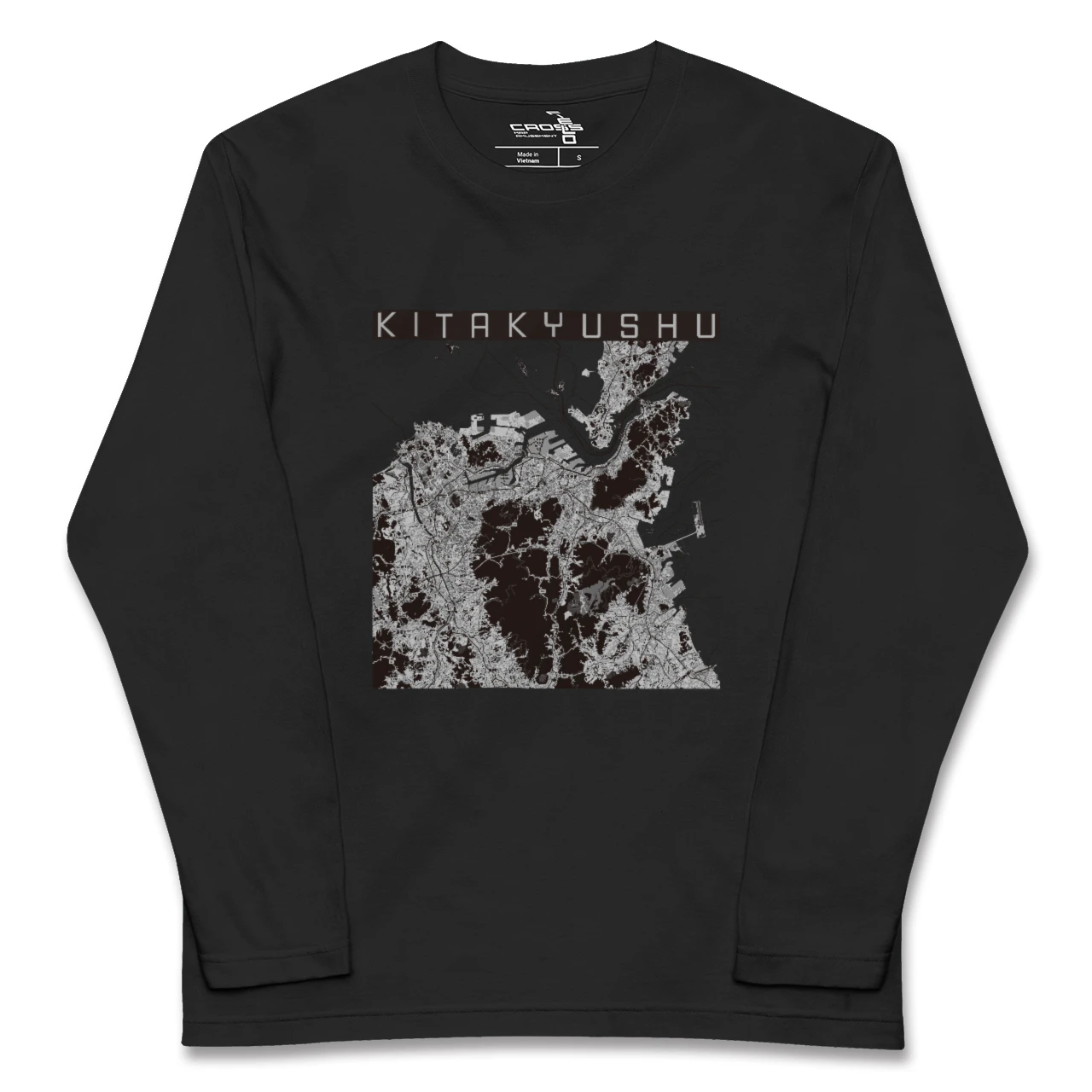 【北九州(福岡県)】地図柄ロングスリーブTシャツ