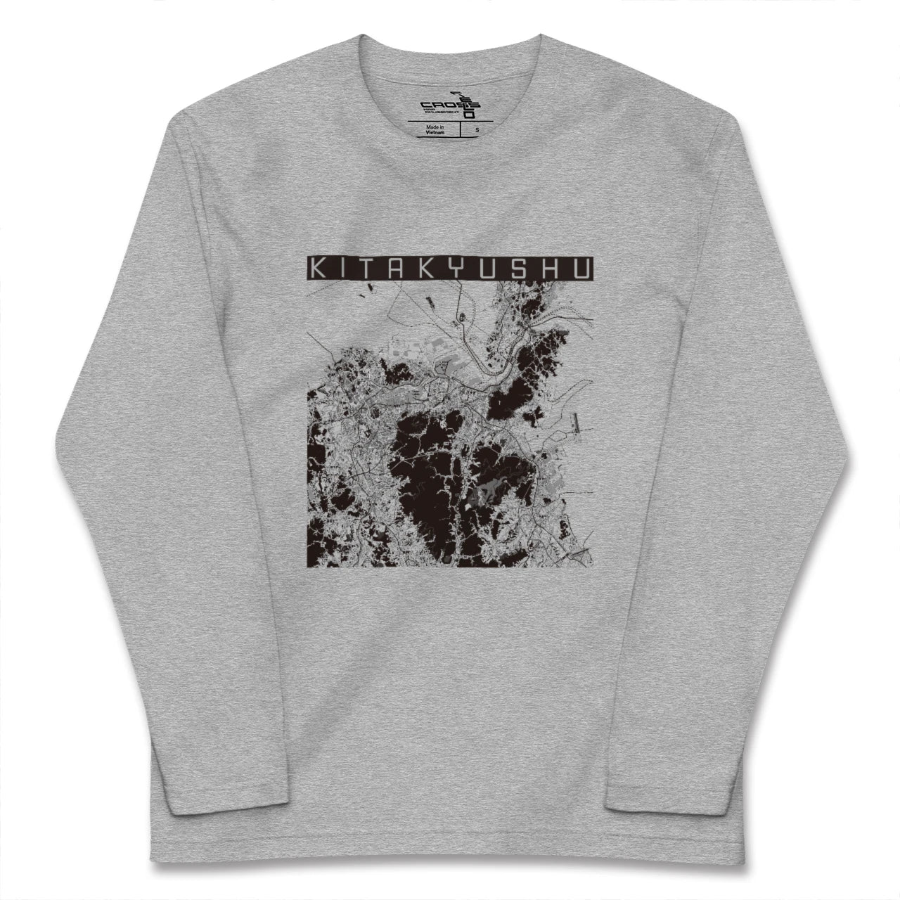 【北九州(福岡県)】地図柄ロングスリーブTシャツ