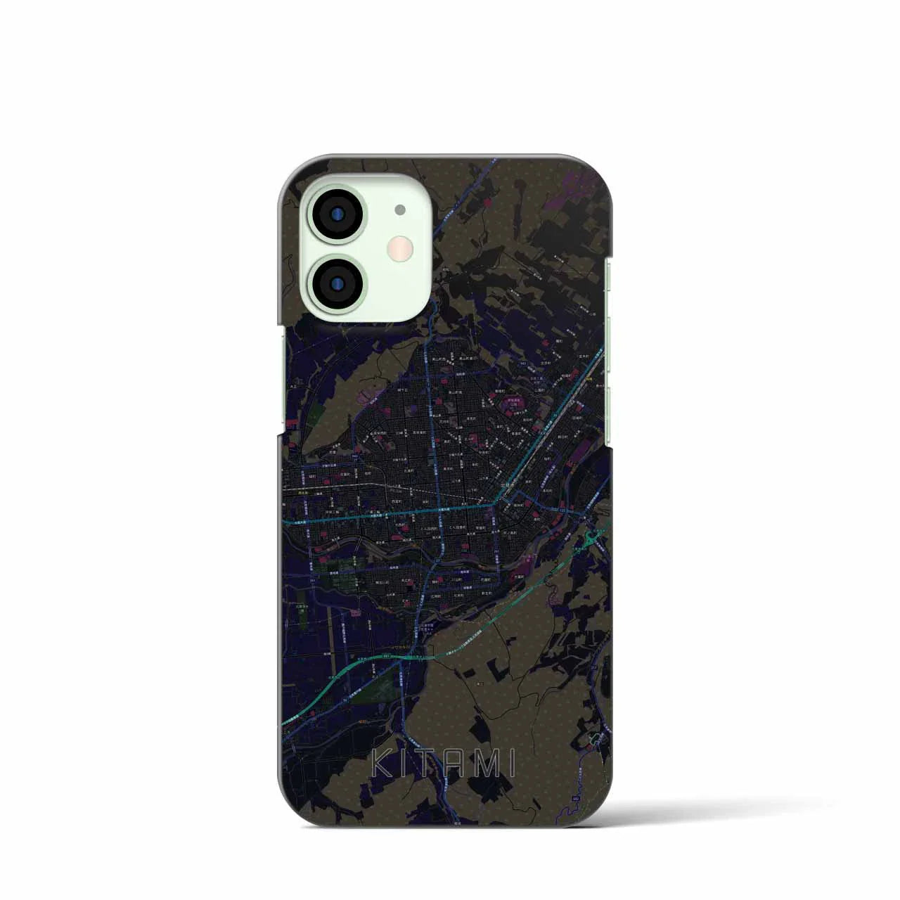 【北見(北海道)】地図柄iPhoneケース(バックカバータイプ)