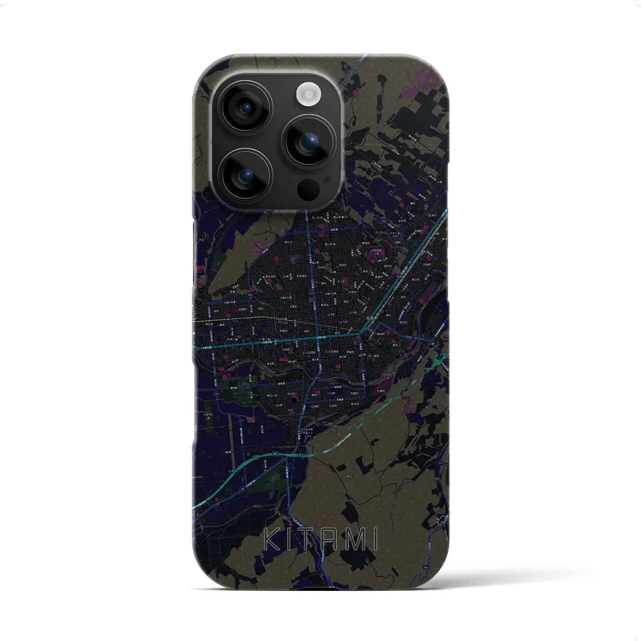 【北見(北海道)】地図柄iPhoneケース(バックカバータイプ)