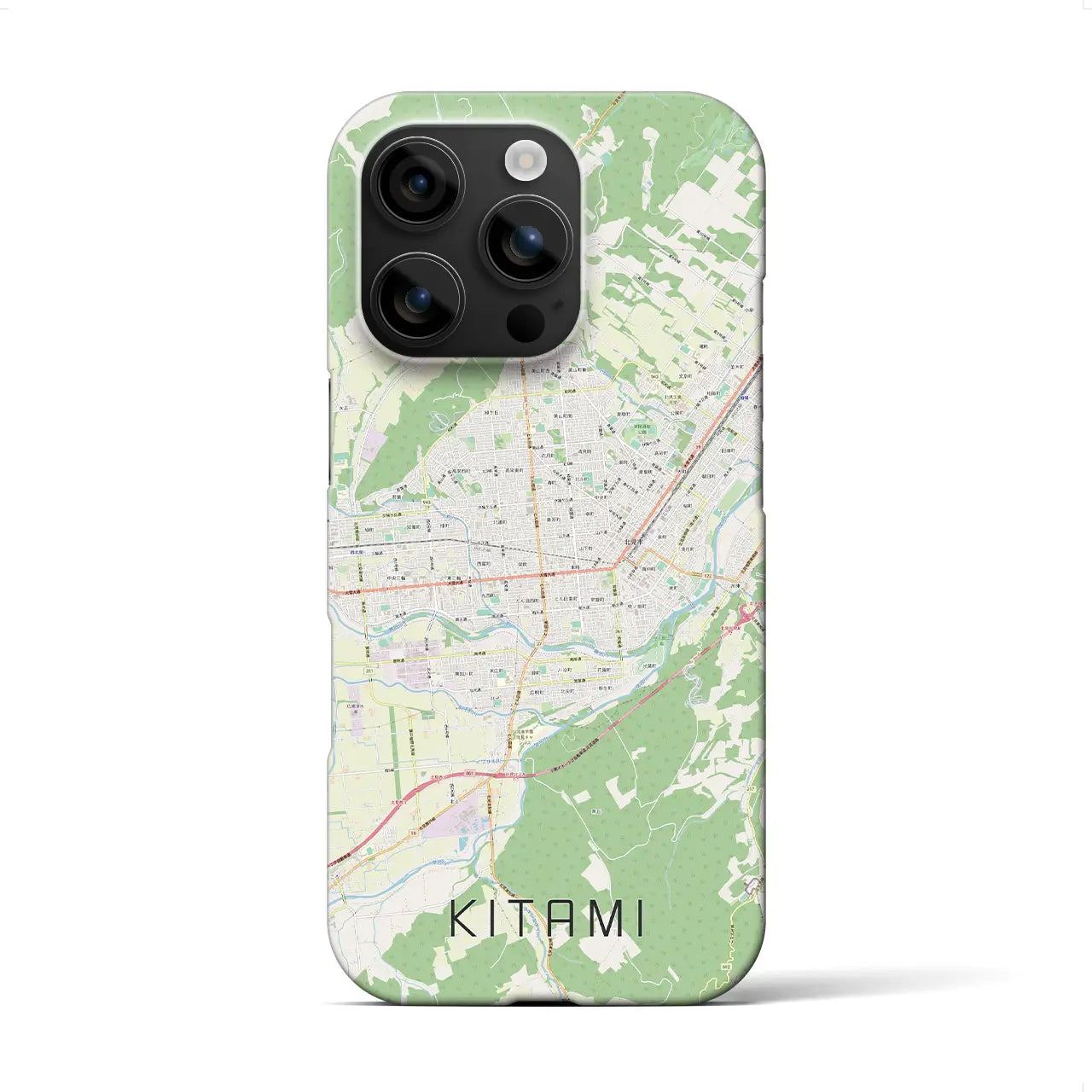 【北見(北海道)】地図柄iPhoneケース(バックカバータイプ)