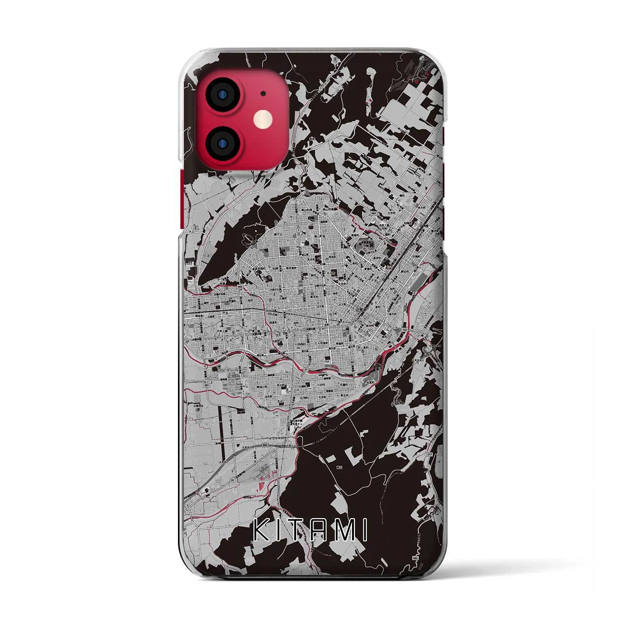 【北見(北海道)】地図柄iPhoneケース(クリアタイプ)