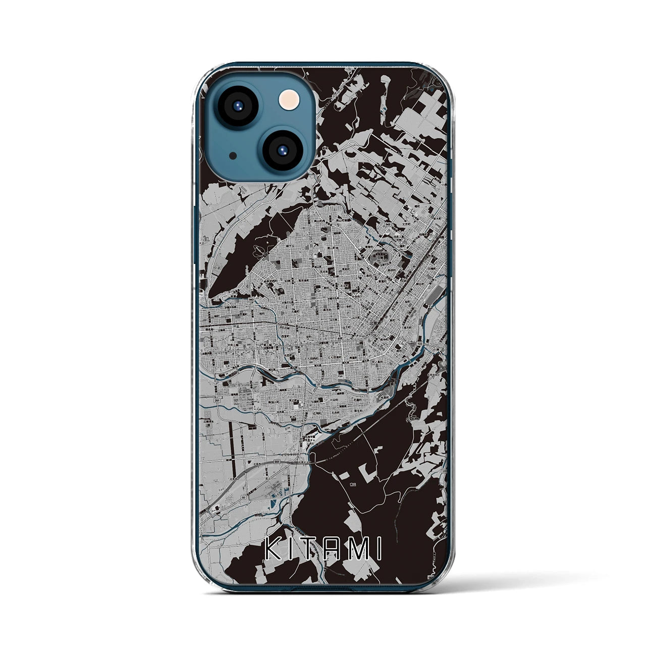 【北見(北海道)】地図柄iPhoneケース(クリアタイプ)