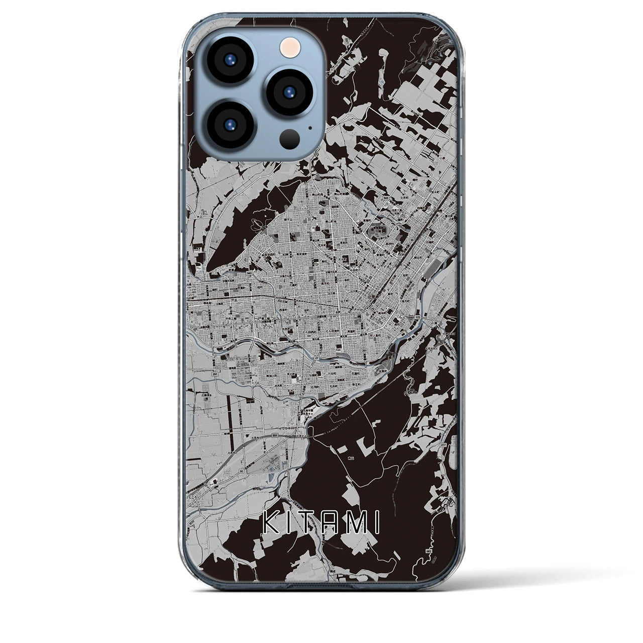 【北見(北海道)】地図柄iPhoneケース(クリアタイプ)