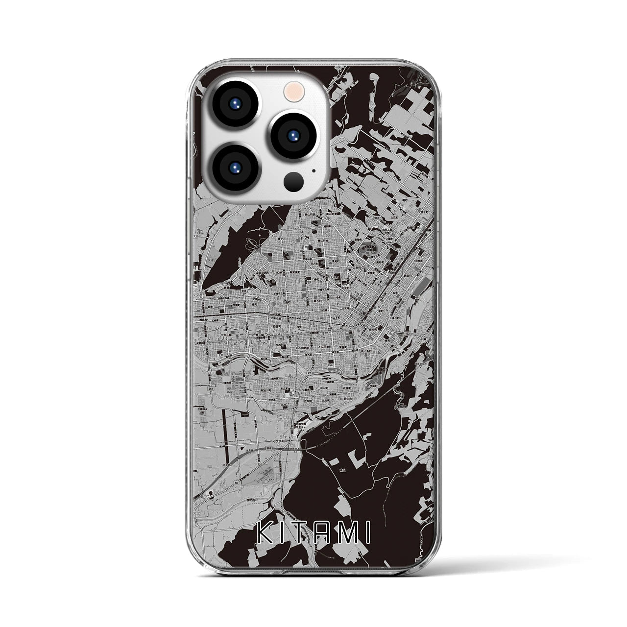 【北見(北海道)】地図柄iPhoneケース(クリアタイプ)