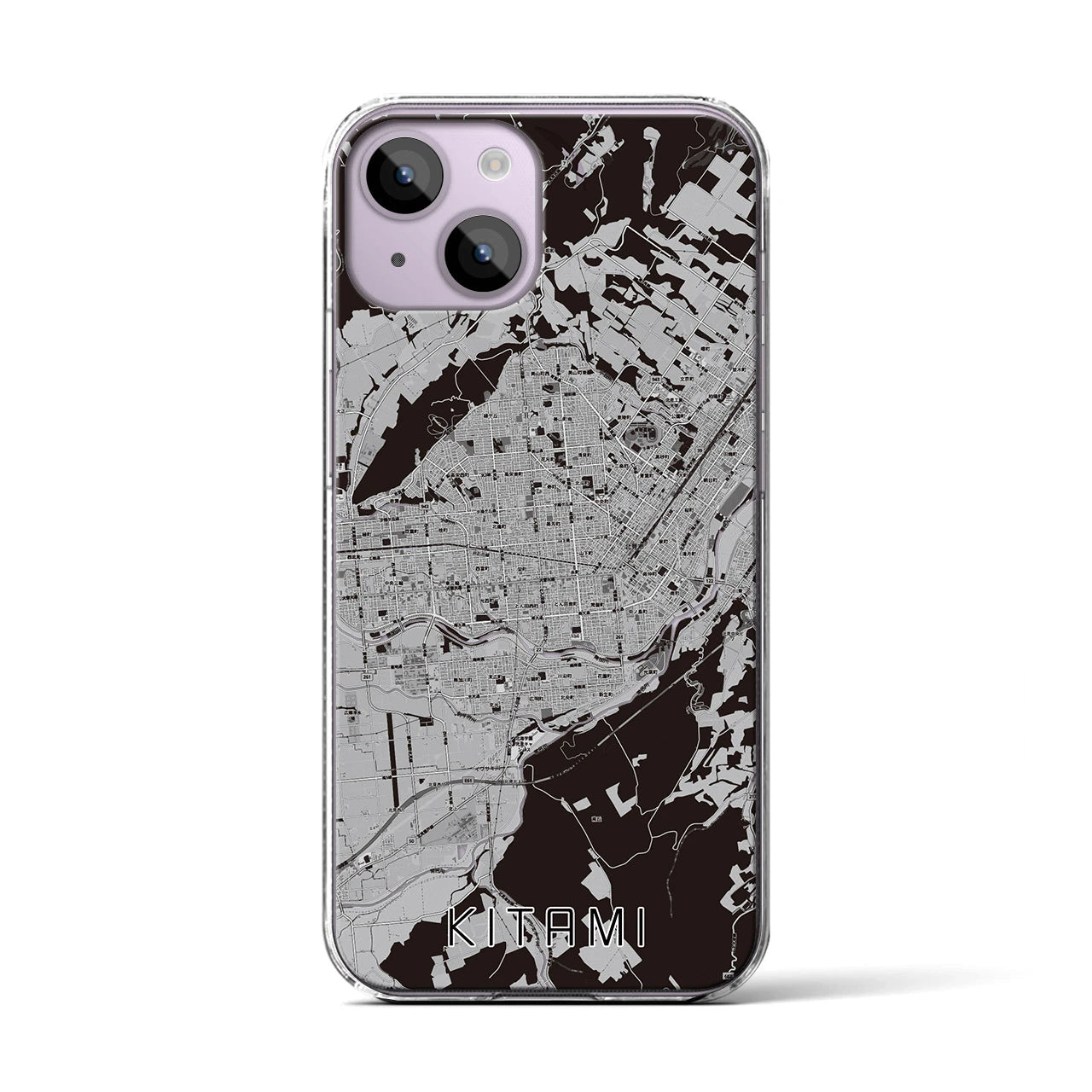 【北見(北海道)】地図柄iPhoneケース(クリアタイプ)