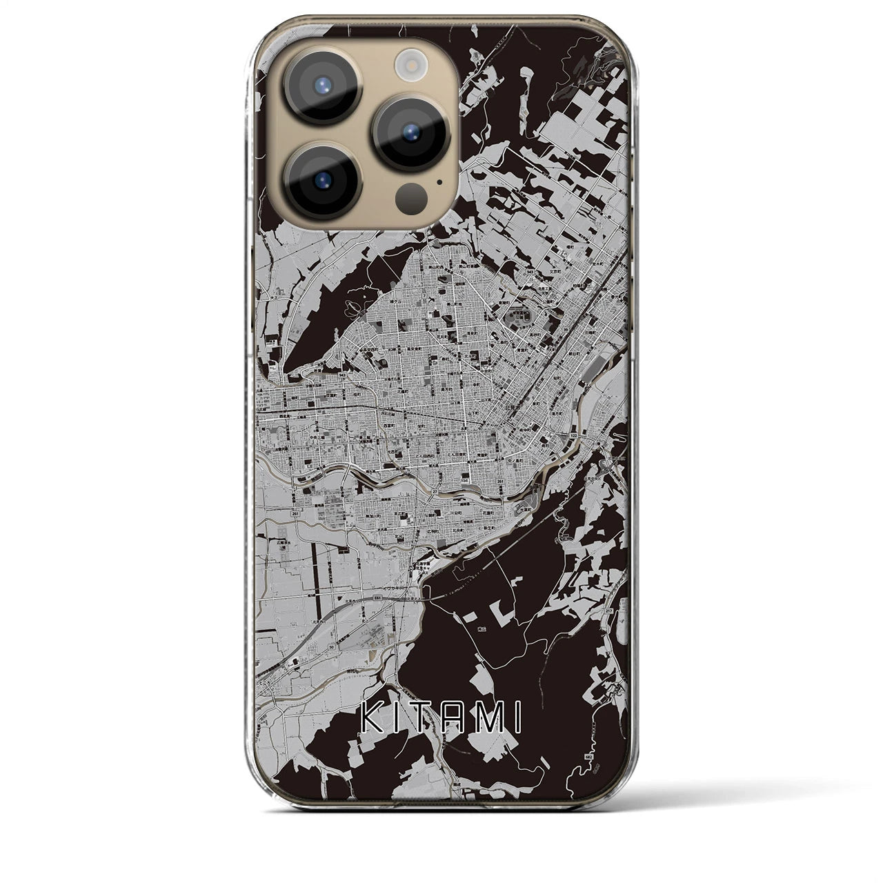 【北見(北海道)】地図柄iPhoneケース(クリアタイプ)