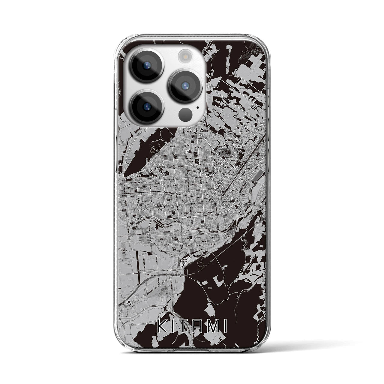 【北見(北海道)】地図柄iPhoneケース(クリアタイプ)